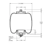 TR7109 Cabin Air Spring, Kenworth Aerocab (99 & later) T81-1000, Link 1102-0077, 1104-K002