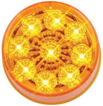 7740A-4 2" AMBER 9-LED LT W/DMND RFLCTRS PKG OF 4