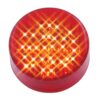 7741CR-4 RED 2 IN LED RND MRKR W/CLR LENS, 9 LEDS, PKG OF 4