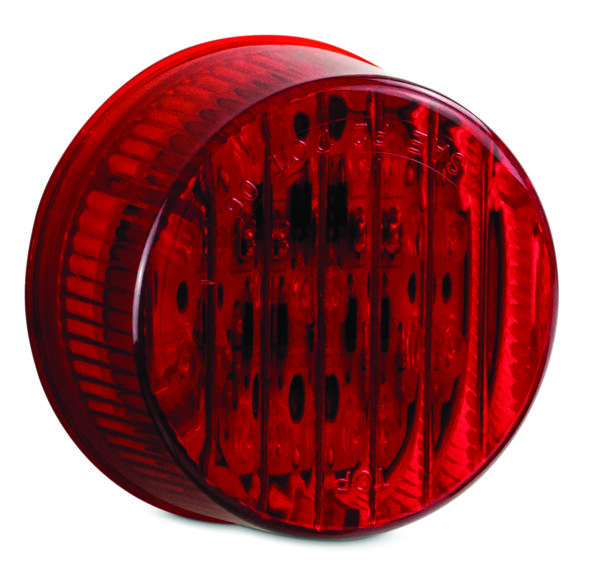 7741R-4 RED 2 IN LED RND MRKR LT, 9 LEDS, 4 PK