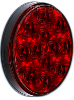 7757R 4IN RND ECONOMY RED TURN AND TAIL LIGHT W/12 LEDS W/ RED REFLECTOR