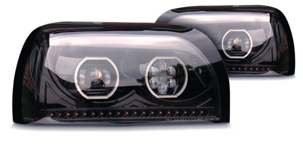 77911BLKP - FL CENTURY LED HEADLIGHT BLACK (PASSENGER)