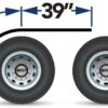 80HFS14- 80" SMOOTH STRAIGHT EXTRA LONG FRONT HALF FENDER ROLLED EDGE 14 GAUGE FITS 43" OR 46.5" TIRES