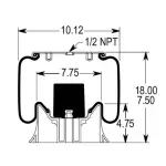 TR9069 Air Spring, Peterbilt 02456, 04759, 06746, C81-6022, C81-1003