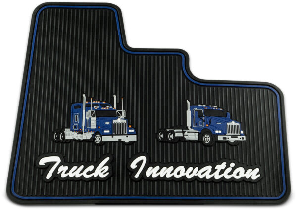 FM-W900-B KW W900/T8000/T600 RUBBER FLR MAT  BLUE (DRIVER AND PASSENGER)