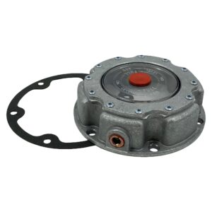 Hub Cap, Aluminum, with Plug & Gasket - H:6, BC:5.5, Idp:1-11/16, ID:4-7/16, OD:6-3/16