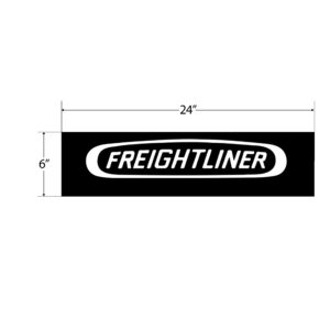 MF-2406 FL LOGO MUD FLAP 24"*6"-WHITE