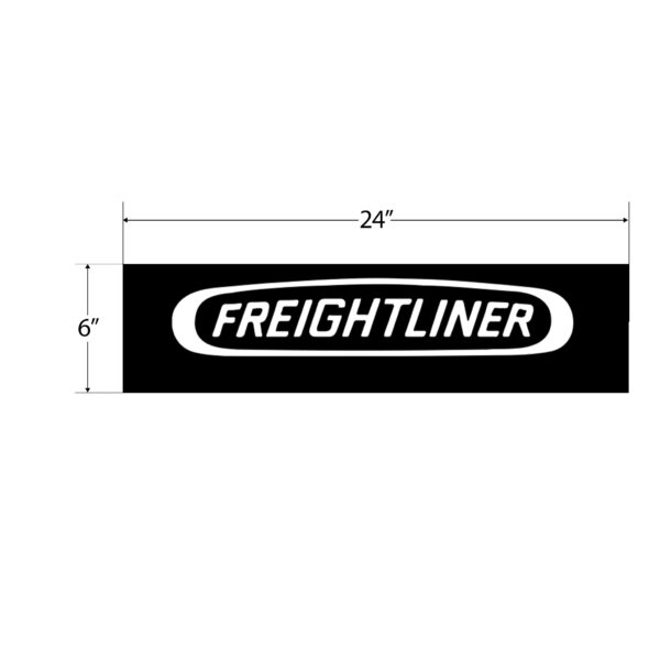 MF-2406 FL LOGO MUD FLAP 24"*6"-WHITE