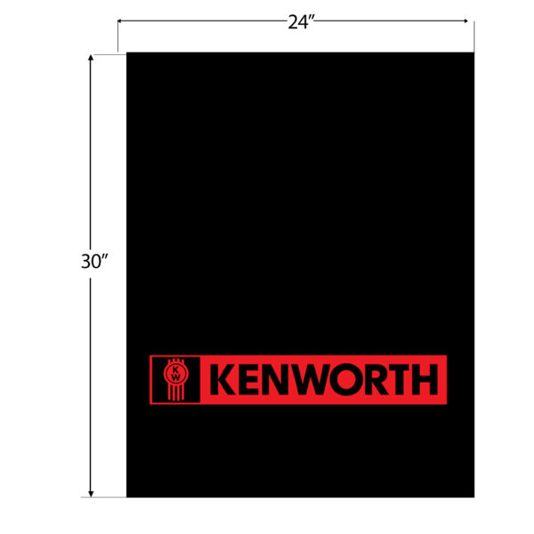 MK-2430 - KW LOGO MUD FLAP 24¨X30¨-RED
