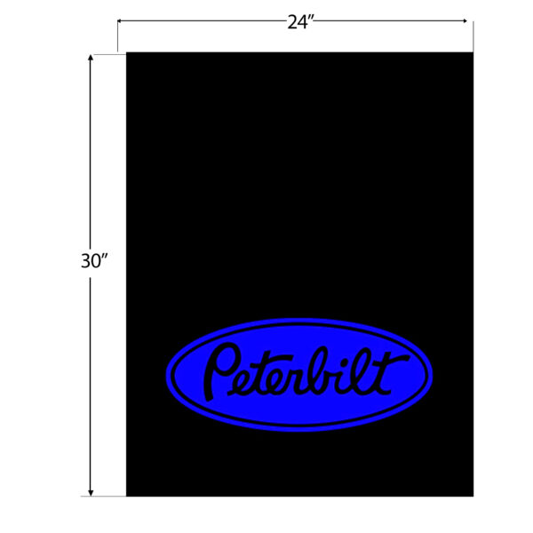 MPB-2430 - PB LOGO MUD FLAP 24¨X6¨ BLUE