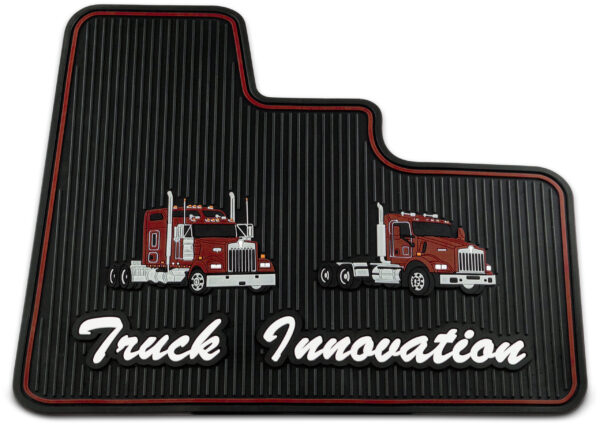 FM-W900-R KW900/T800/T600 RUBBER FLOOR MAT RED (DRIVER AND PASSENGER)