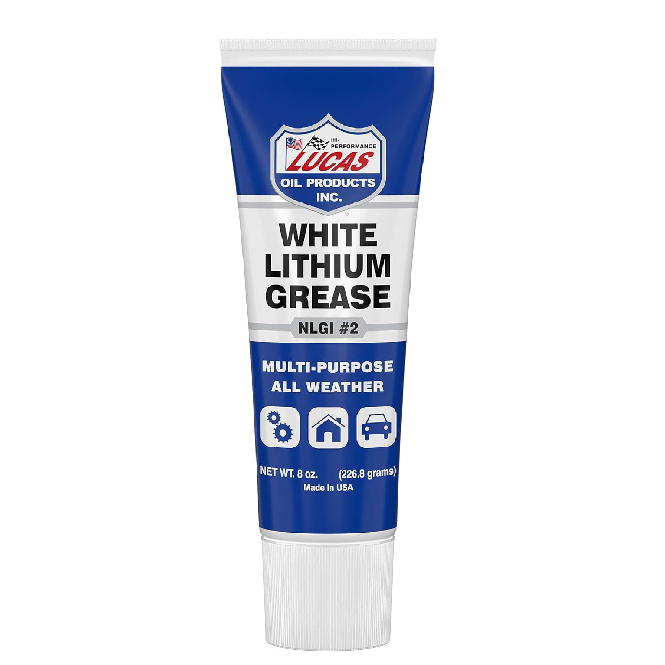 WHITE LITHIUM GREASE/12X1/8OZ, Replaces Lucas 10533